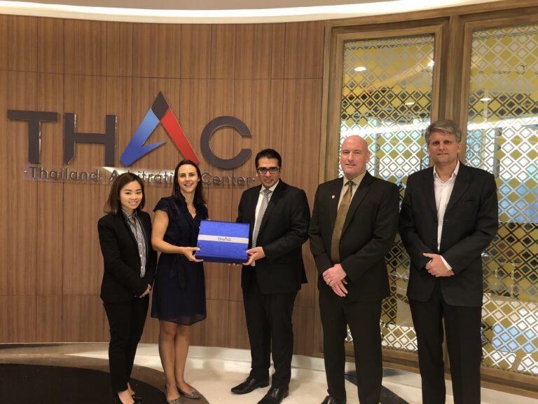 Olaf and Jerrold visit THAC with CIArb Regional Director